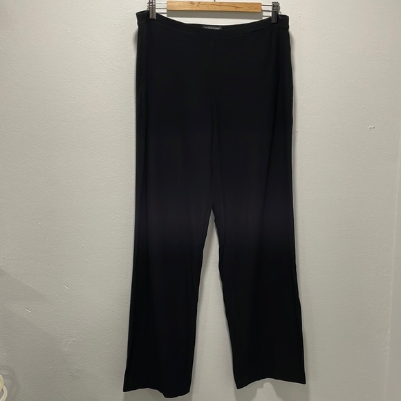Eileen Fisher Classic Stretch Black Pants - Picture 1 of 8